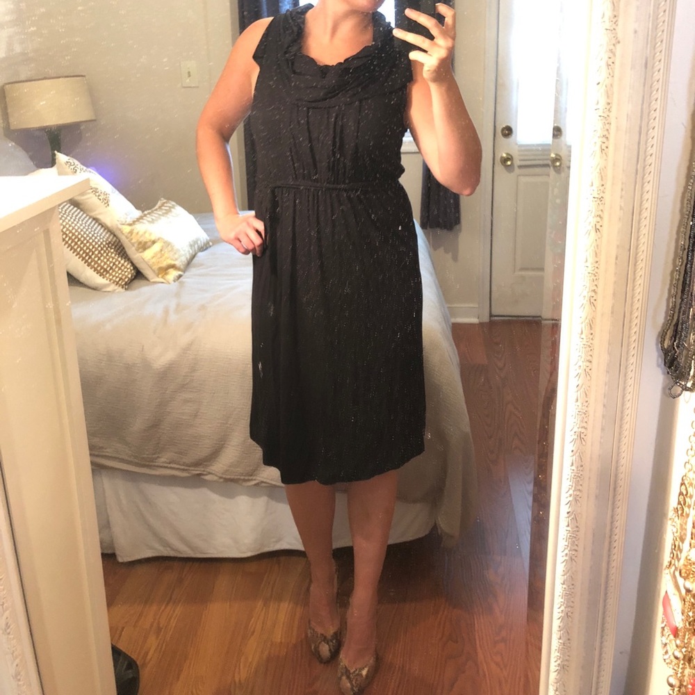 J. Crew black knit dress size Medium