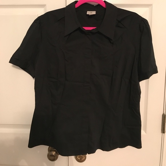 Short sleeve button up cotton blouse - Picture 1 of 2