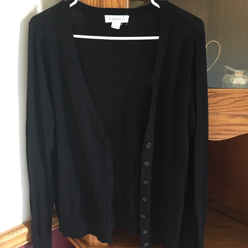 Forever 21 black cardigan