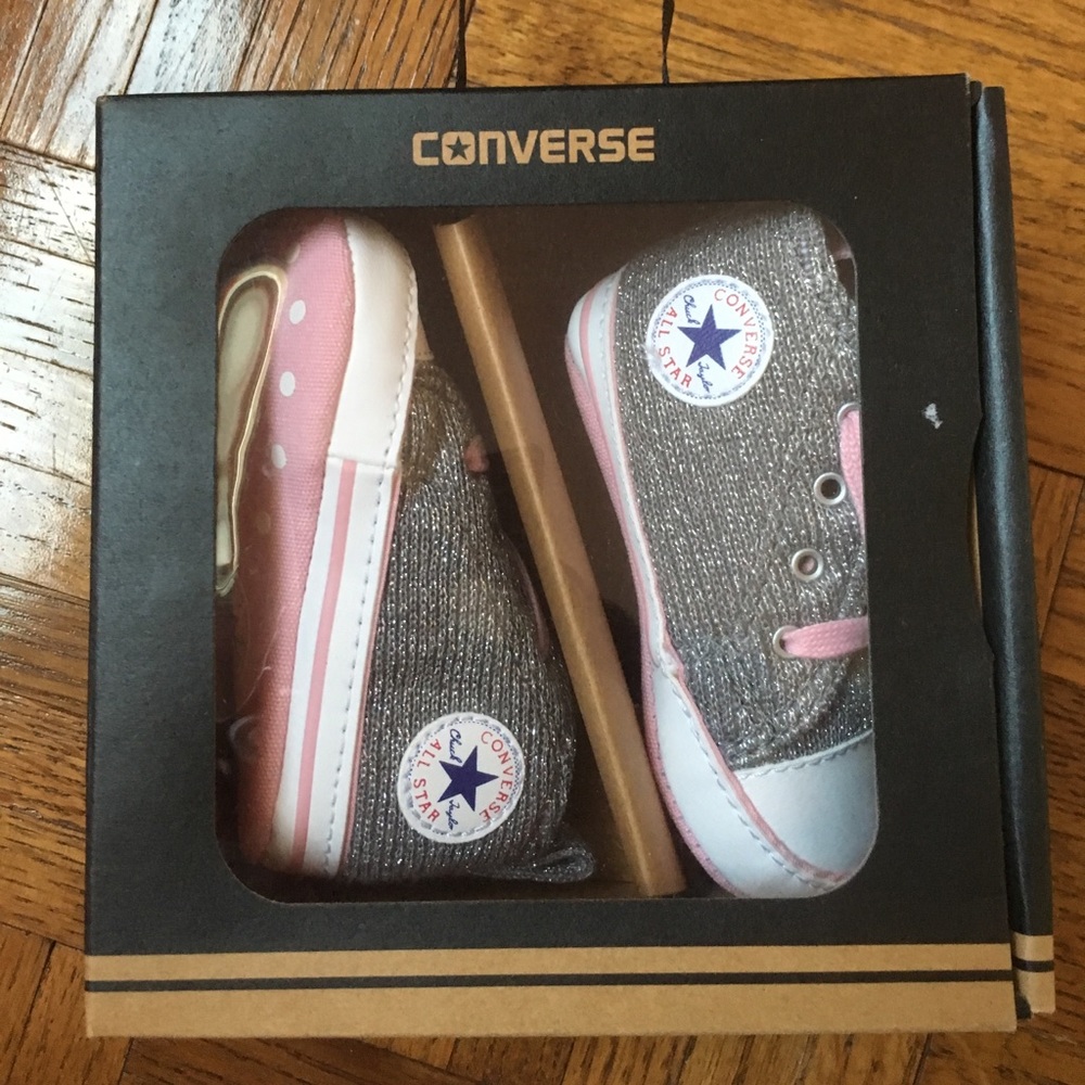 Brand New Unopened Converse Sneakers Pink Glitter