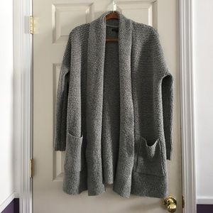 Gray Cardigan with Large Pockets