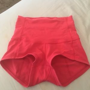 Lululemon high waisted short shorts.