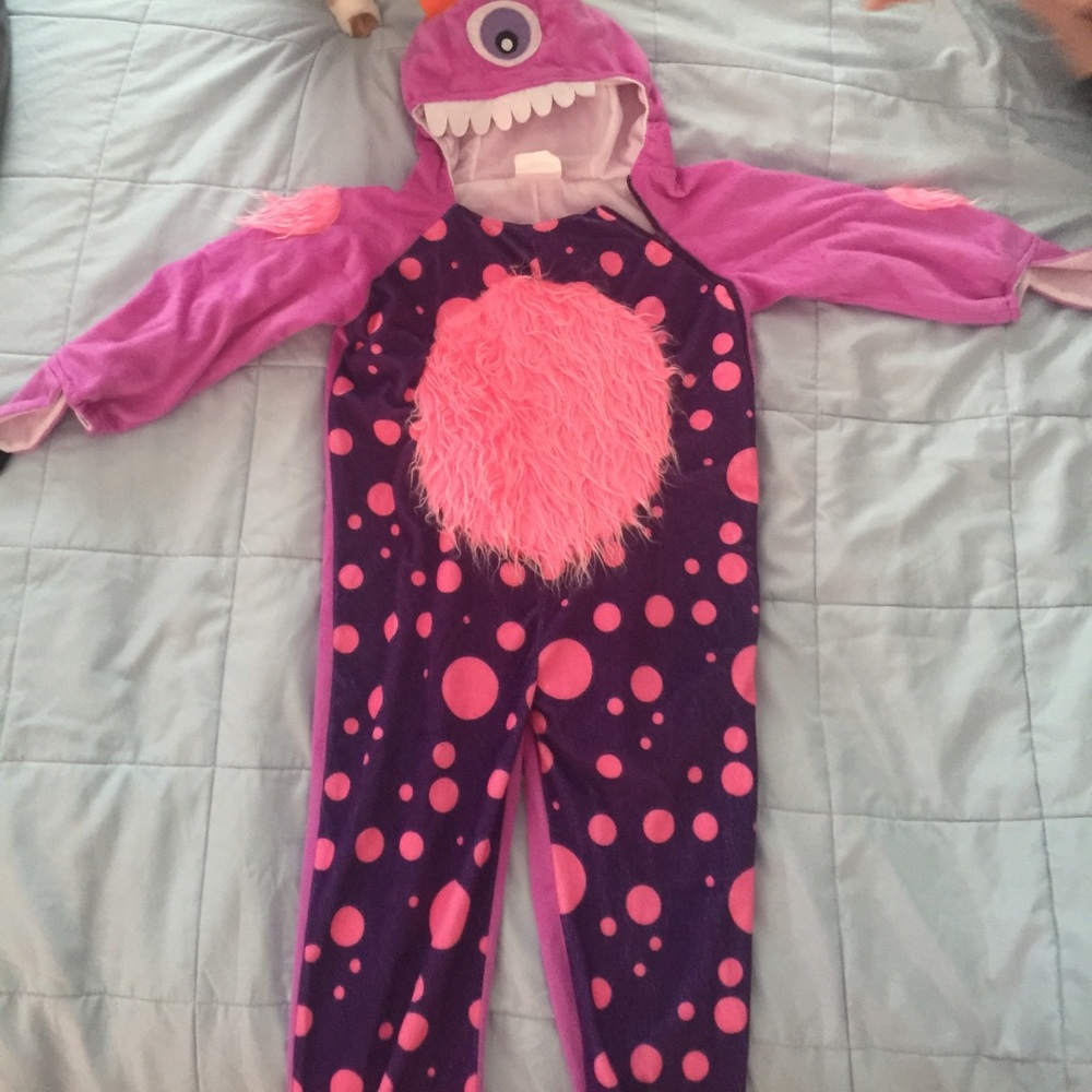 Zip up monster costume