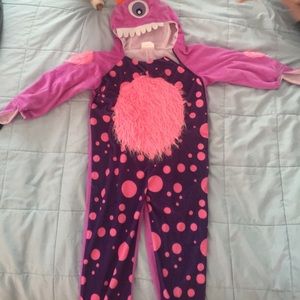 Zip up monster costume