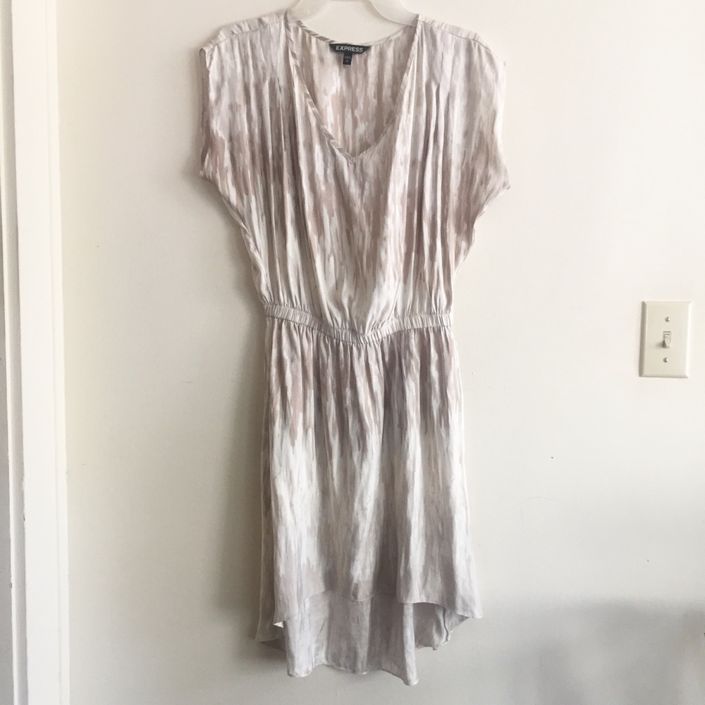 Express Tan & Cream Dress