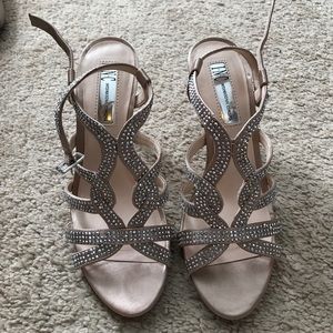 INC jewel detailed heels
