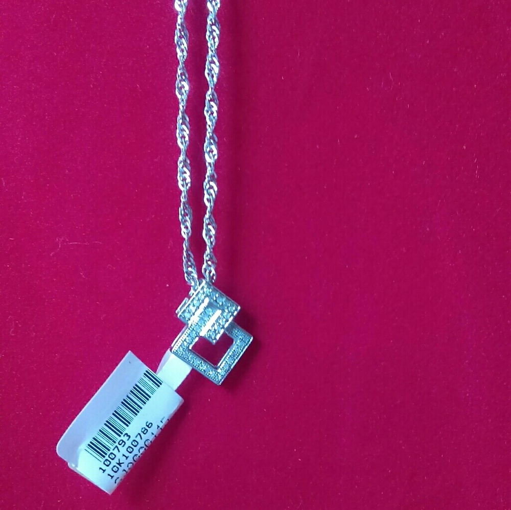 14K chain with 10K diamond pendant