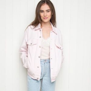 Brandy Melville Baby Pink Denim Jacket Brandy Melville Baby Pink Denim Jacket