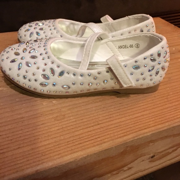 White rhinestone flats - Picture 2 of 4