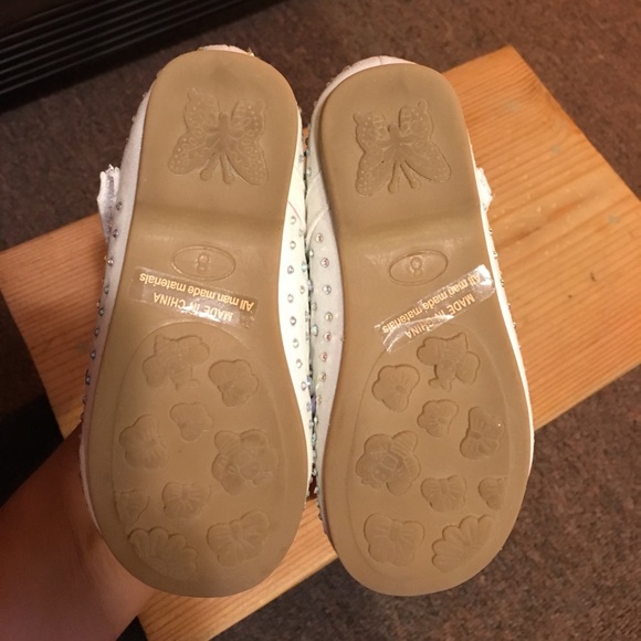 White rhinestone flats - Picture 3 of 4