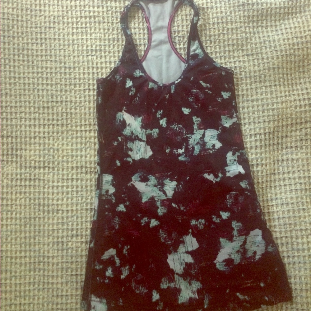 Lululemon abstract racer back Tank