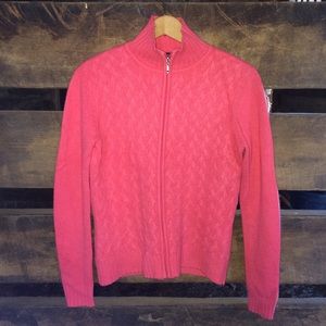 Valerie Stevens 2 Ply Cashmere Zip Up Sweater Valerie Stevens 2 Ply Cashmere Zip Up Sweater