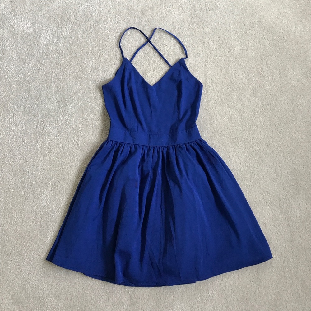 True blue skater dress!