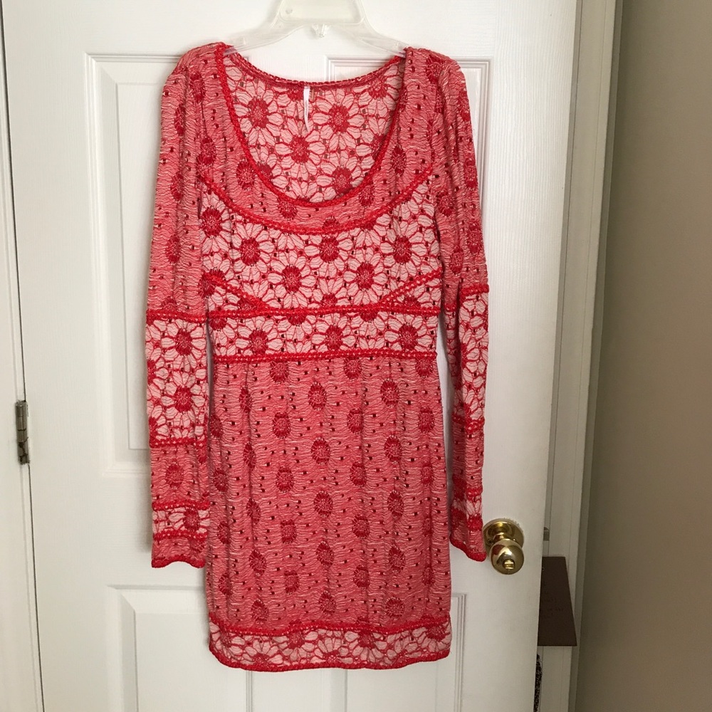 SOLd- Free people crochet body con dress