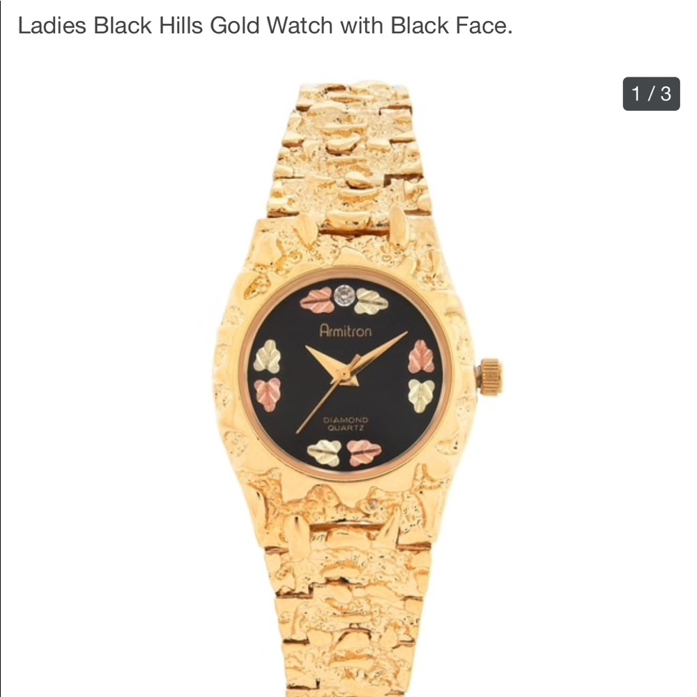 Armitron black hills gold watch