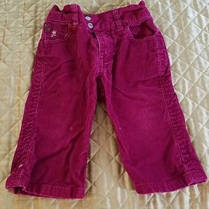 Pink cordoury pants