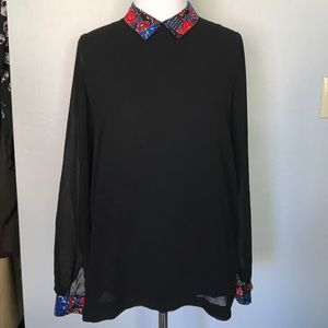 French connection collar blouse