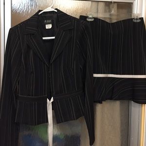 Pinstriped Suit jacket with matching skirt