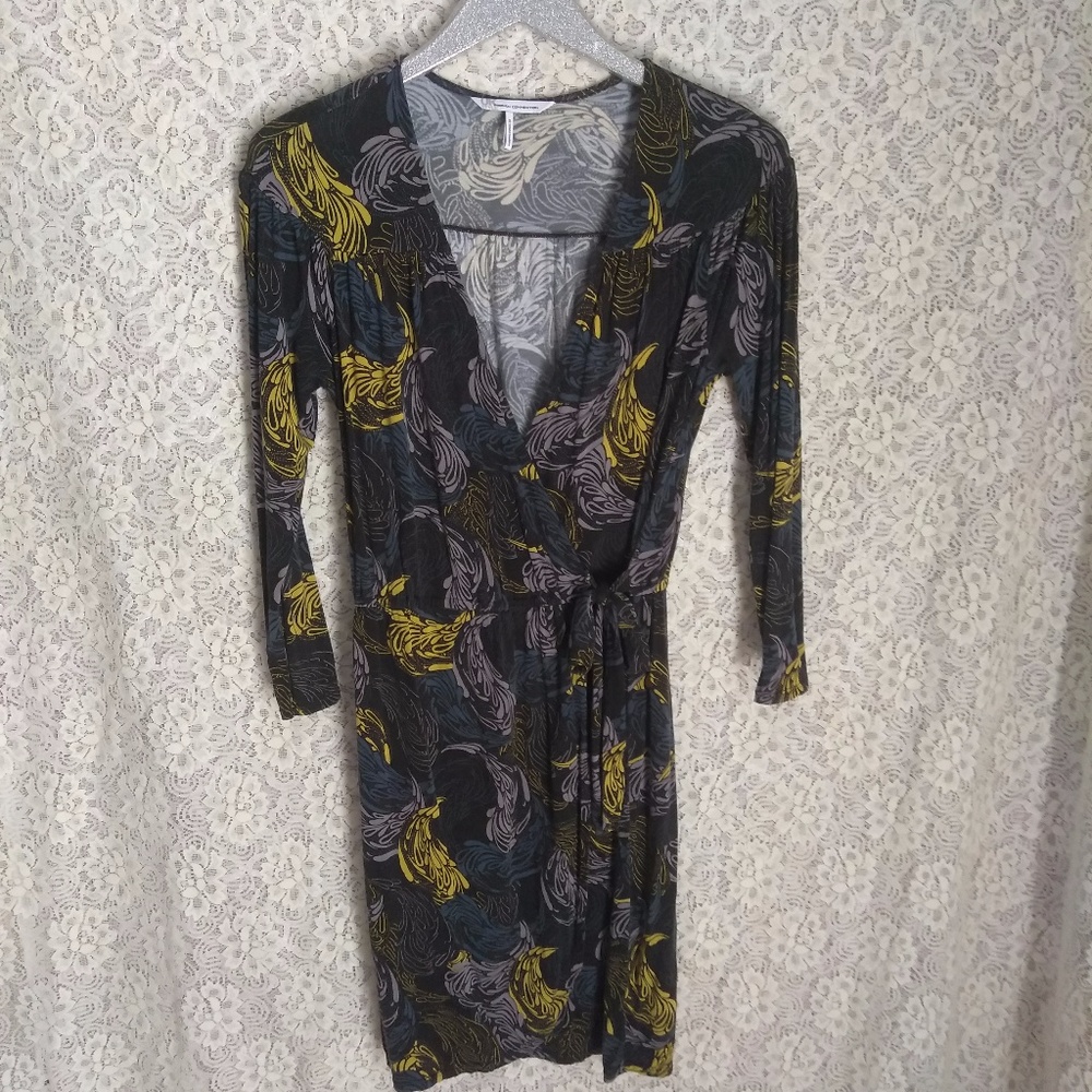 French Connection Floral Print Wrap Dress