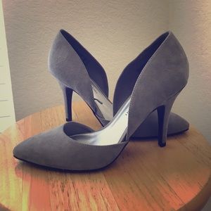 New Grey Suade Heels 👠