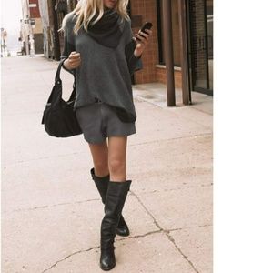 Joie denver 100% Leather shorts w pockets!