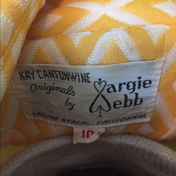 Kay Cantonwine Vintage Yellow Coat - Picture 4 of 6