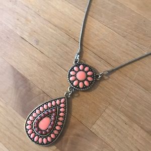 Coral bohemian style necklace! Coral bohemian style necklace!