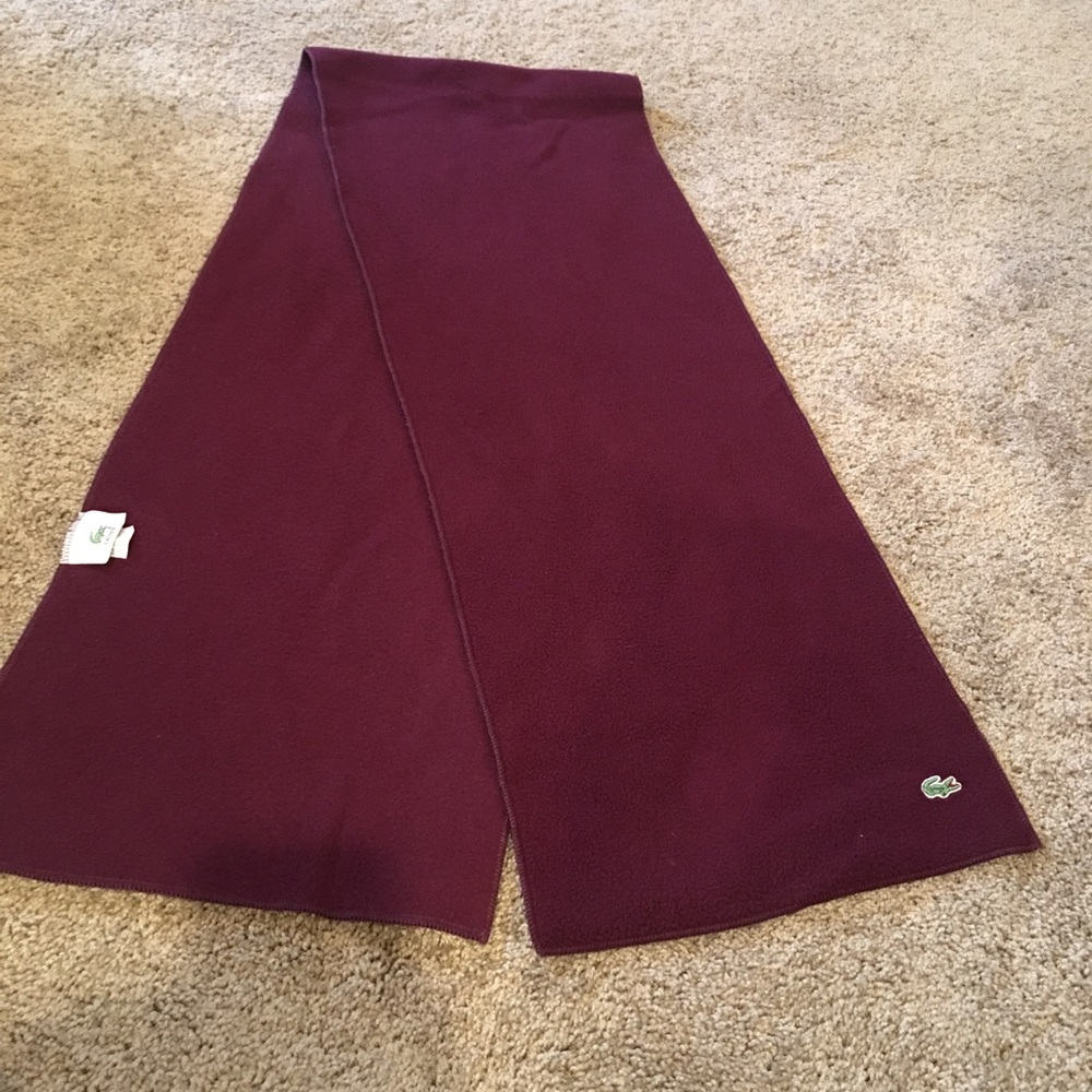Lacoste Maroon Scarf