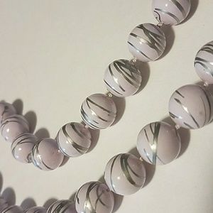 light lilac & silver necklace light lilac & silver necklace