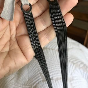Dark sliver multi string necklace Dark sliver multi string necklace