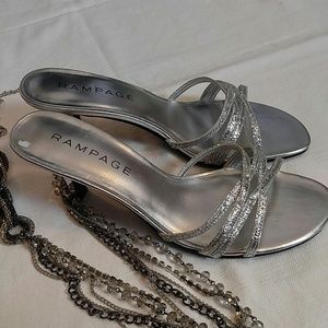 Rampage Silver Heels Rampage Silver Heels