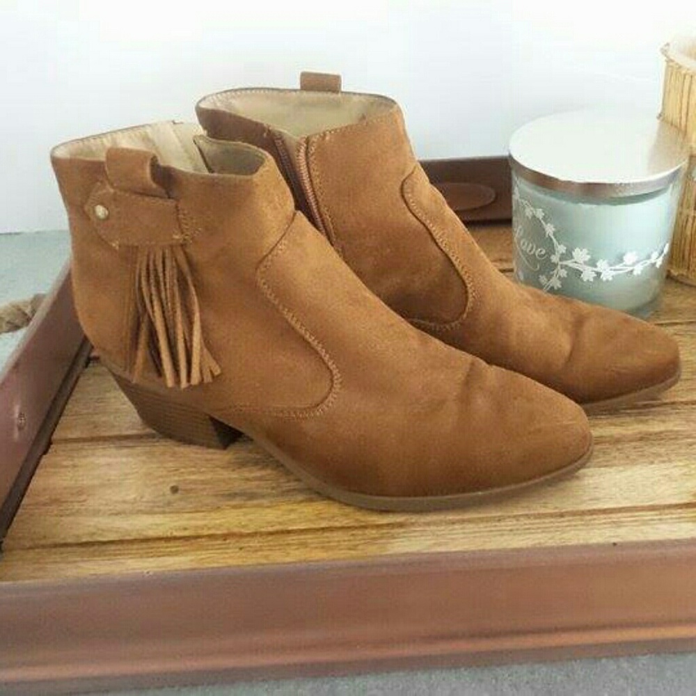 Fringe booties