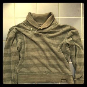 Calvin Klein Men's Blue Stripped Sweater. Large.