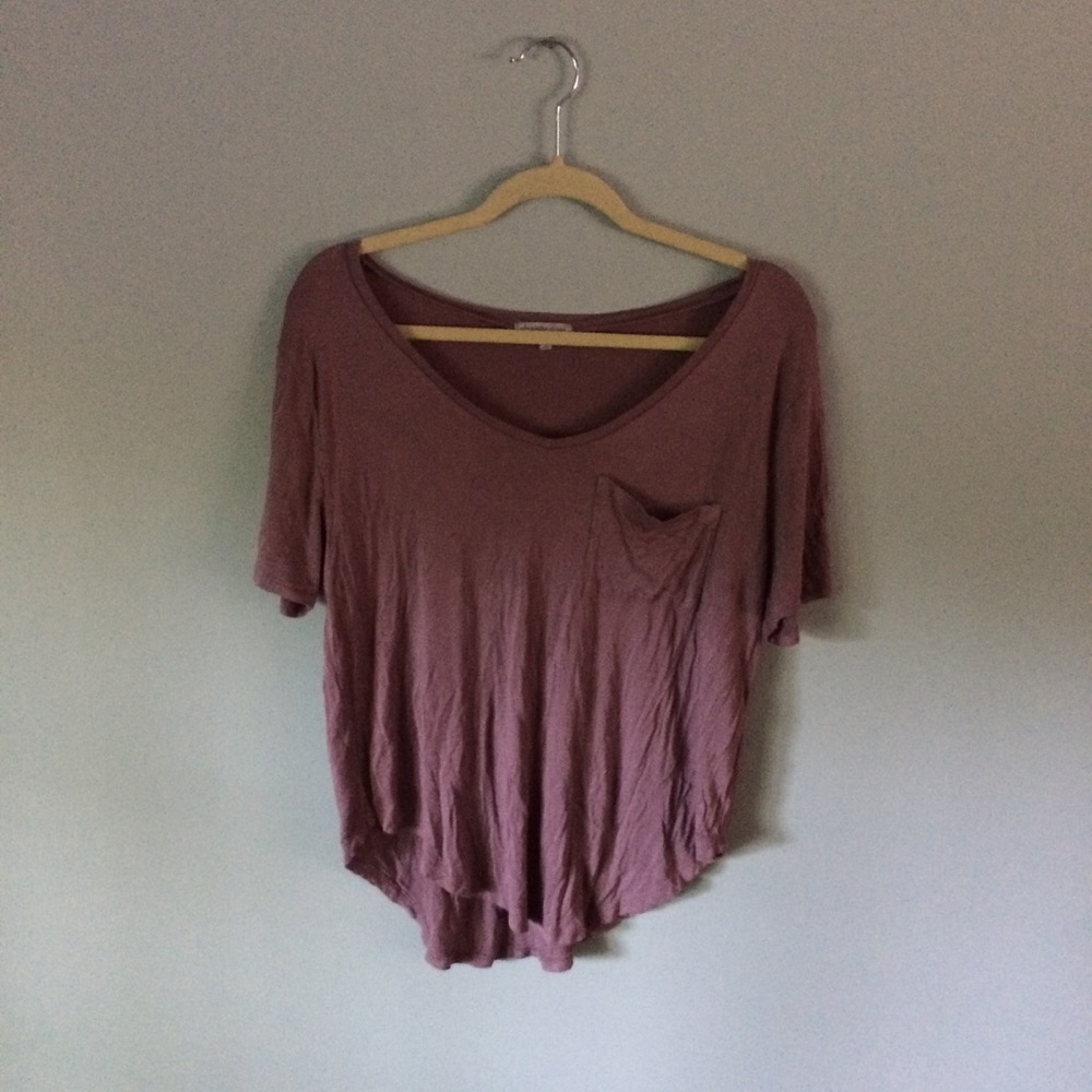 purple boyfriend tee