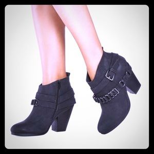 Fierce & Sexy Chunky Black Wedge Bootie Fierce & Sexy Chunky Black Wedge Bootie