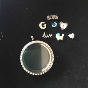 Origami owl lockets and charms and necklace Origami owl lockets and charms and necklace