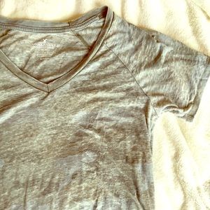 American Eagle Camo V-Neck Favorite T-Shirt