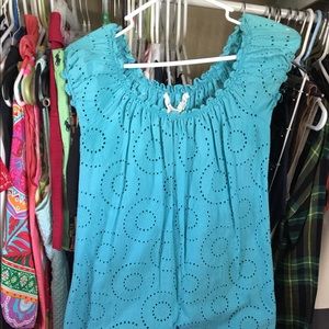 Turquoise eyelet dress Turquoise eyelet dress
