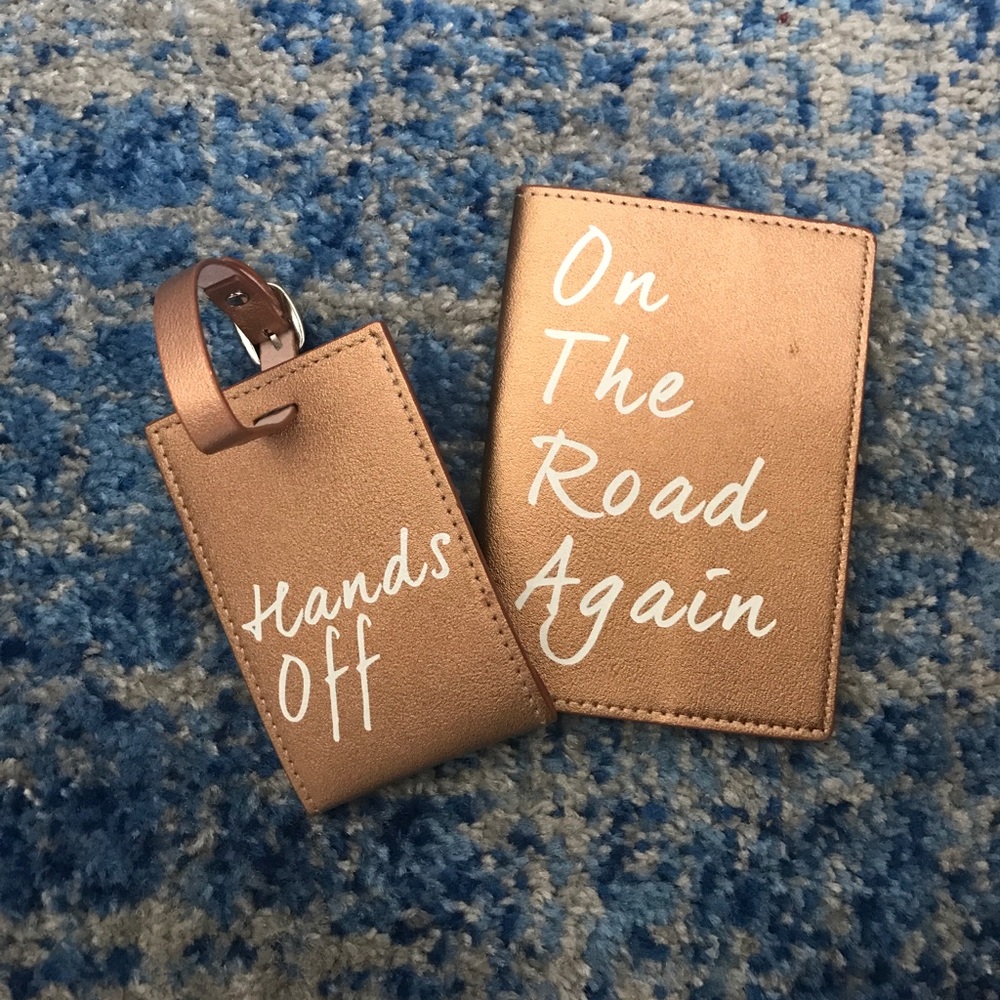 Luggage tag and Passport holder 🎉FREE W/ PURCHASE