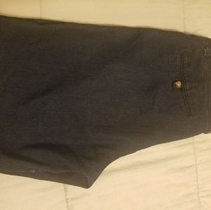 Dark denim bermuda shorts.  Never worn
