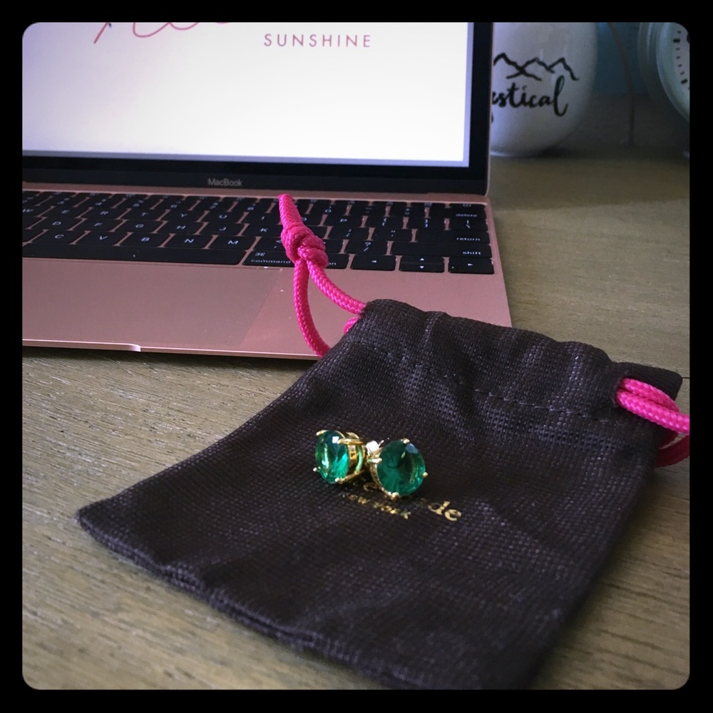 Kate Spade Emerald Earring Studs