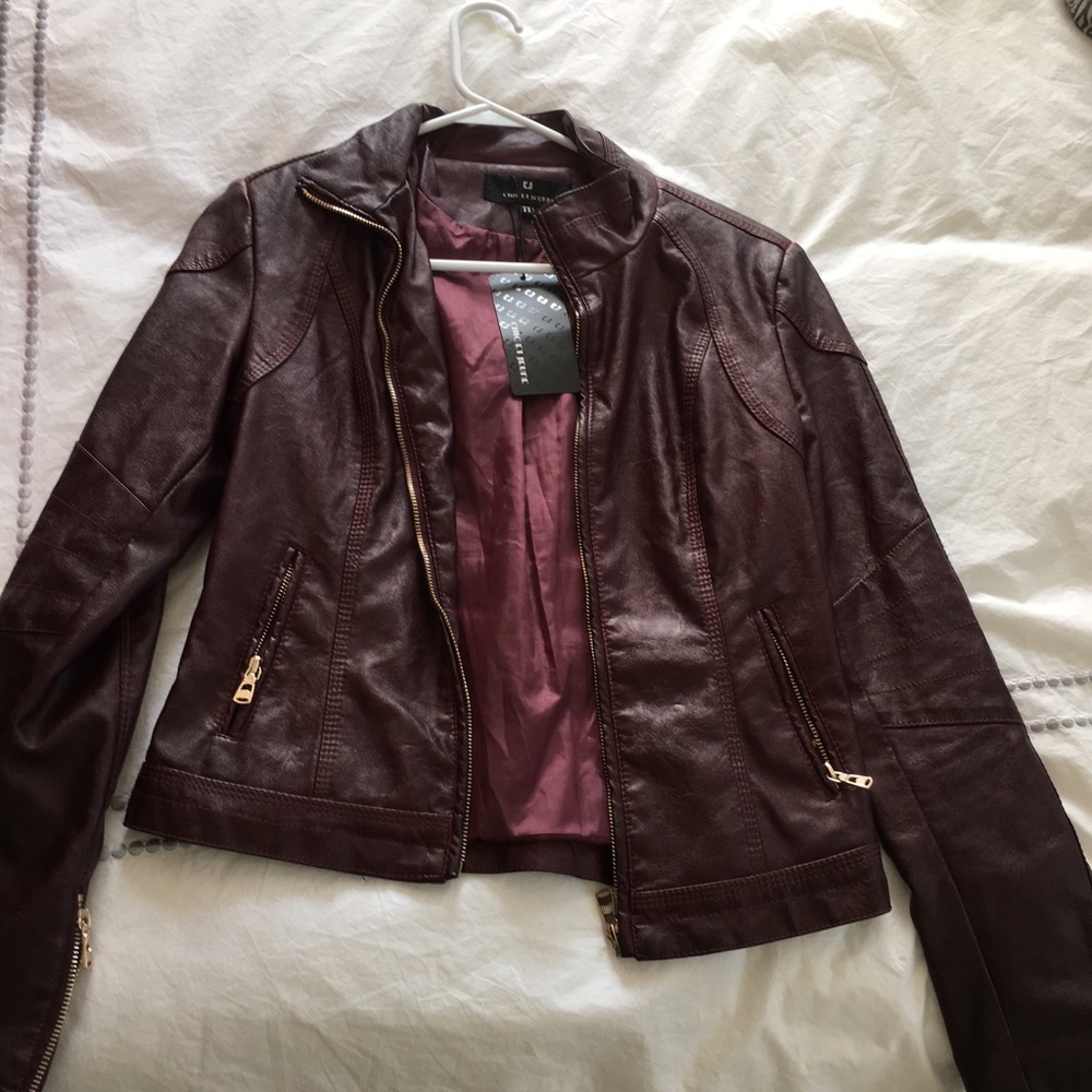 purple "leather" jacket from paris