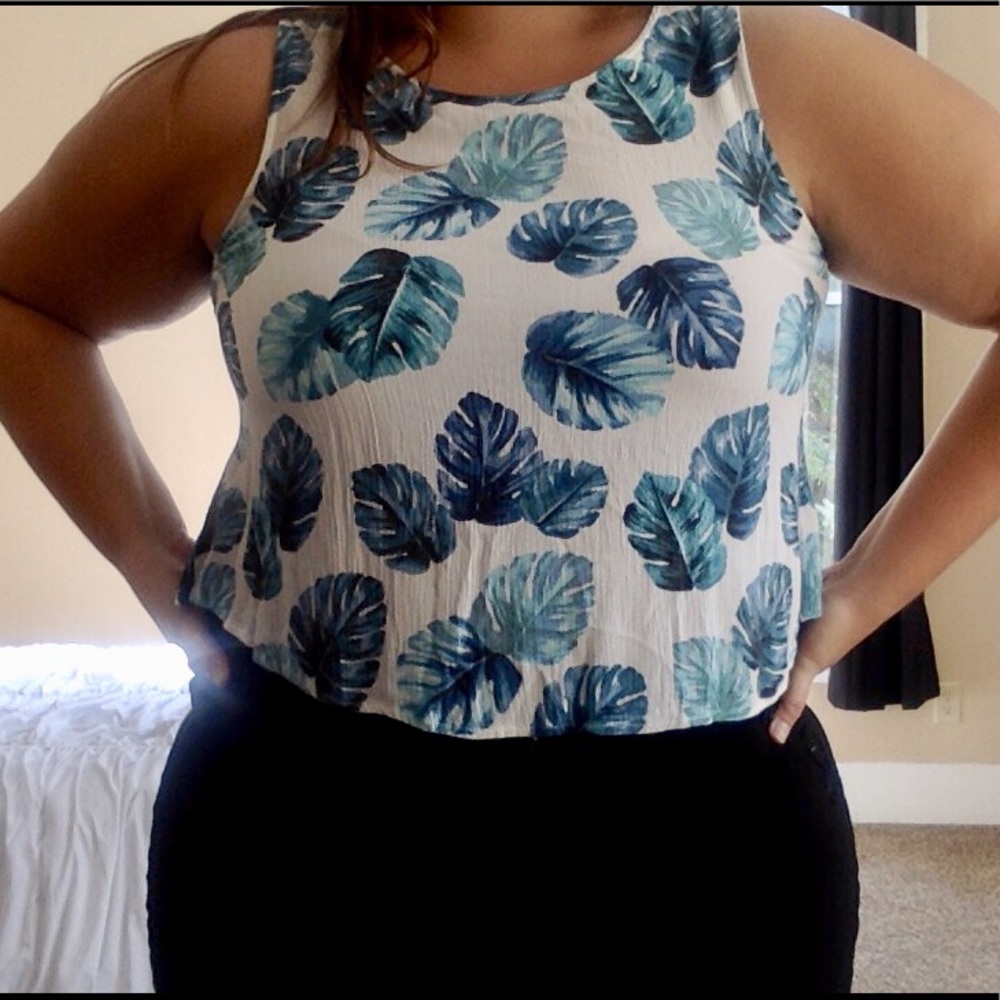 Forever 21 Tropical Crop Top