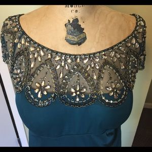 Xscape beaded mother of the bride dress