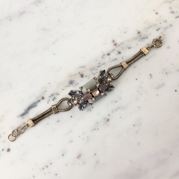 "Emeline" Bracelet || Gray Crystal Statement - Picture 3 of 9