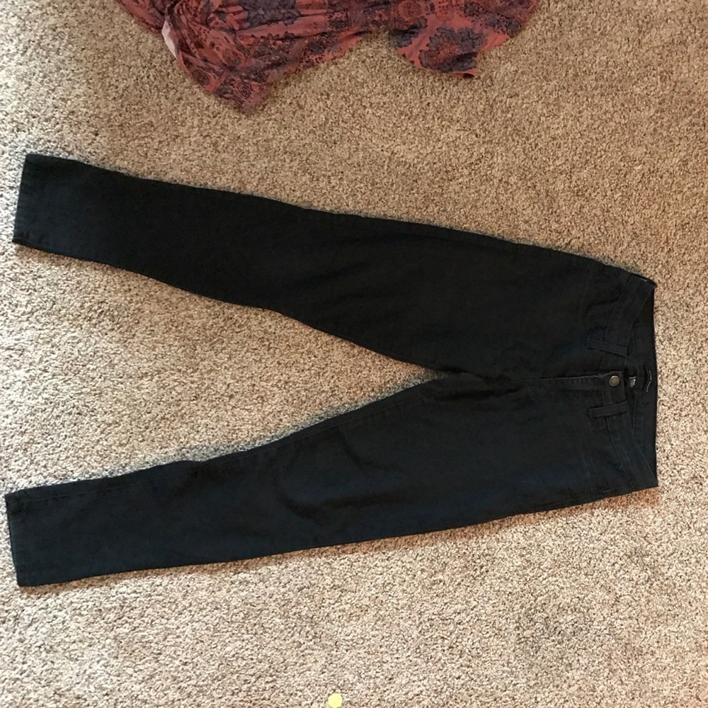 Flying monkey all black stretch jean