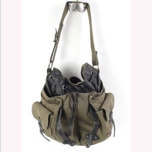 Tylie Malibu Canvas Hobo Pocket Bucket Purse Tylie Malibu Canvas Hobo Pocket Bucket Purse