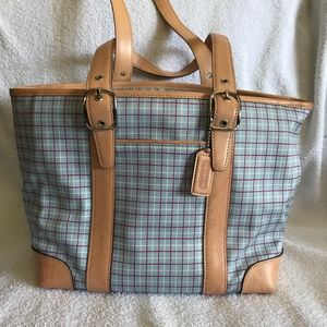 Vintage Coach Multicolor Satchel Handbag Vintage Coach Multicolor Satchel Handbag