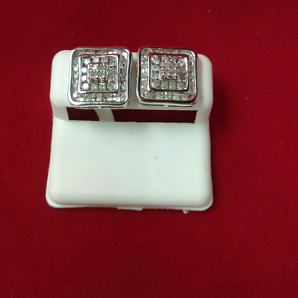 14K 1CT diamond earrings