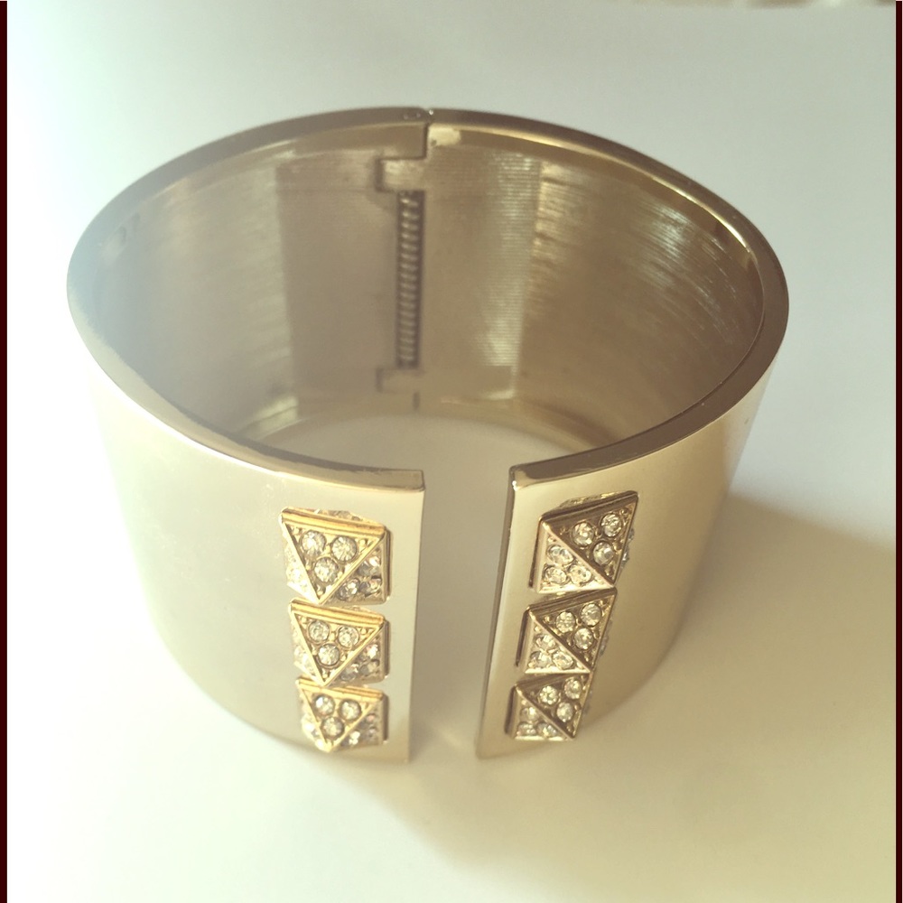 Gold cuff bracelet